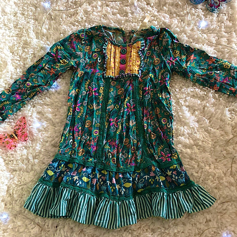 Green Sleeved Matilda Jane Dress
